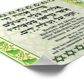 Segen für Handwäsche Poster (Ecke)