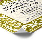 Segen für Handwäsche Poster (Ecke)