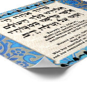 Segen für Handwäsche Poster (Ecke)