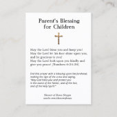 Segen für Kinder mit der Heiligen Karte für kathol (Rückseite)