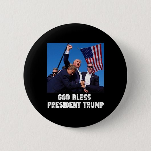 Segen für Präsident Trump 2024 Abstimmung Button (Vorderseite)
