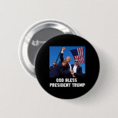 Segen für Präsident Trump 2024 Abstimmung Button (Vorne & Hinten)
