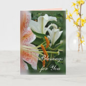 Segen für Sie anpassen jeden Anlass Karte (Gelbe Blume)