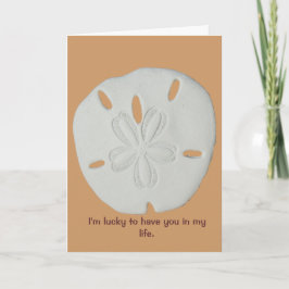 Segen für wahre Freunde Sand Dollar Karte