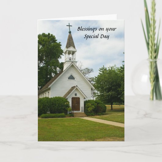 Segen-Geburtstags-Gruß Karte (Vorderseite)