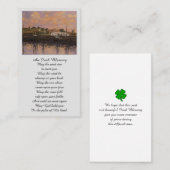 Segen Gedenkkarte für rustikales Gebet Visitenkarte (Vorne/Hinten)