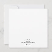 Segen Gothic Beauty Weihnachtskarte Feiertagskarte (Rückseite)