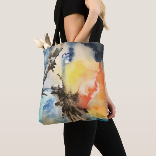 "Segen im Sturm" Tote Tasche (Von Nahem)