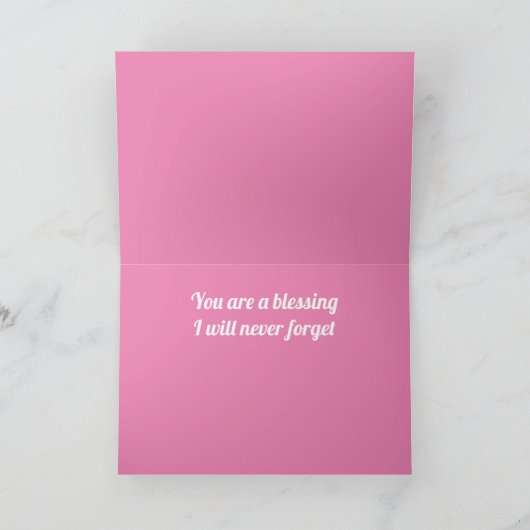 Segen Karte (Innenseite)