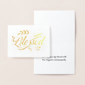 Segen-Karte Minimal Elegant Folienkarte (Anzeige)