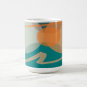 Segen mitten in der Drehung und verwandelt sich Aq Kaffeetasse (Mittel)