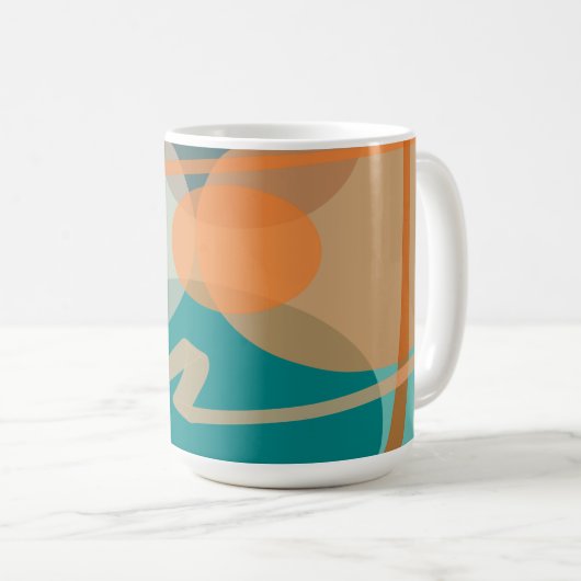 Segen mitten in der Drehung und verwandelt sich Aq Kaffeetasse (VorderseiteRechts)