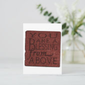 Segen Postkarte (Stehend Vorderseite)