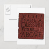 Segen Postkarte (Vorne/Hinten)