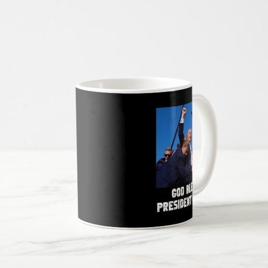 Segen Präsident Trump1 Kaffeetasse (VorderseiteRechts)