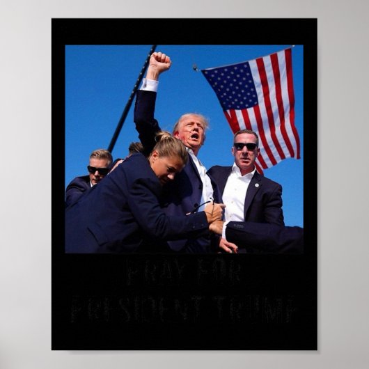 Segen Präsident Trump2 Poster (Vorne)