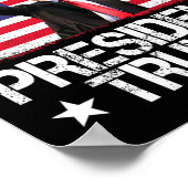 Segen Präsident Trump 2024 Unterstützung für Trump Poster (Ecke)