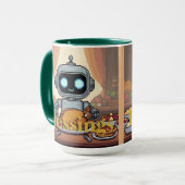 Segen Robot Erntedankfest Essen Tasse (Vorderseite Links)