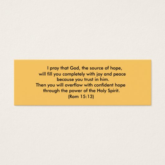 Segen Rom 15:13 (Vorderseite)