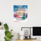 Segen Schneefall Poster (Heimbüro)