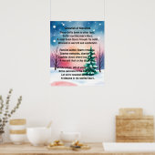 Segen Schneefall Poster (Küche)