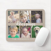 Segen Script 6 Fotos Tan Mousepad (Mit Mouse)