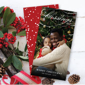 Segen Script Religiöse Weihnachten Elegantes Foto