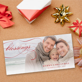 Segen Script Religiöse Weihnachten Elegantes Foto