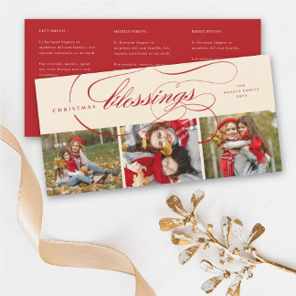 Segen Script Religiöse Weihnachten Elegantes Foto