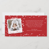 Segen Script Religiöse Weihnachten Elegantes Foto (Rückseite)