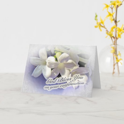 Segen Sie auf Ihrer Bestätigungskarte Karte (Gelbe Blume)