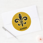 Segen Sie Boys Runder Aufkleber (Umschlag)