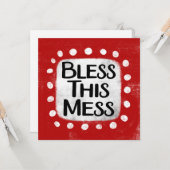 Segen Sie diese durcheinander stehende Grußkarte Karte (Vorderseite/Rückseite Beispiel)