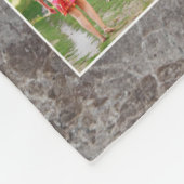 Segen Sie diese Familie mit Liebe 24 FotoCollage Fleecedecke (Ecke)