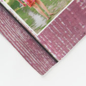 Segen Sie diese Familie mit Liebe 24 FotoCollage Fleecedecke (Ecke)