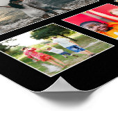 Segen Sie diese Familie mit Liebe 24 FotoCollage Poster (Ecke)