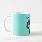 Segen Sie diese Zuhause Glück Elefant Kaffeetasse (Links)