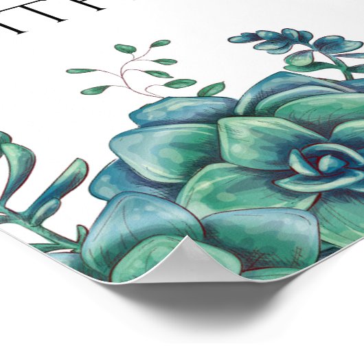 Segen Sie diese Zuhause mit Liebe und Lachen Print Poster (Ecke)