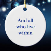 Segen Sie diese Zuhause-Ornament Keramikornament