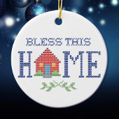 Segen Sie diese Zuhause-Ornament Keramikornament