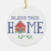 Segen Sie diese Zuhause-Ornament Keramikornament (Vorne)