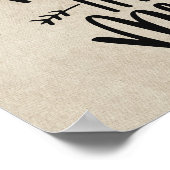 Segen Sie dieses Chaos Typografie Living Space Woh Poster (Ecke)