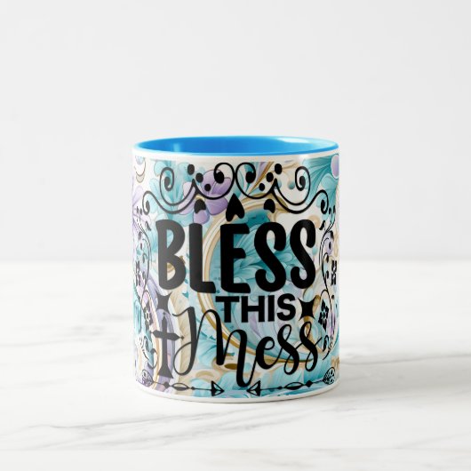 Segen Sie dieses Durcheinander Tasse (Mittel)