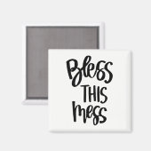 Segen Sie dieses Mess Magnet (Vorderseite/Rückseite)