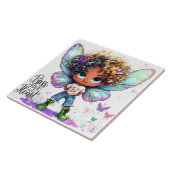 Segen Sie Ihr Herz Lil Fairy Keramik Tile Fliese (Seite)