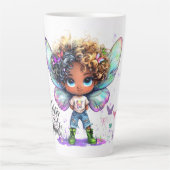 Segen Sie Ihr Herz Lil Fairy Latte Tasse (Vorderseite)