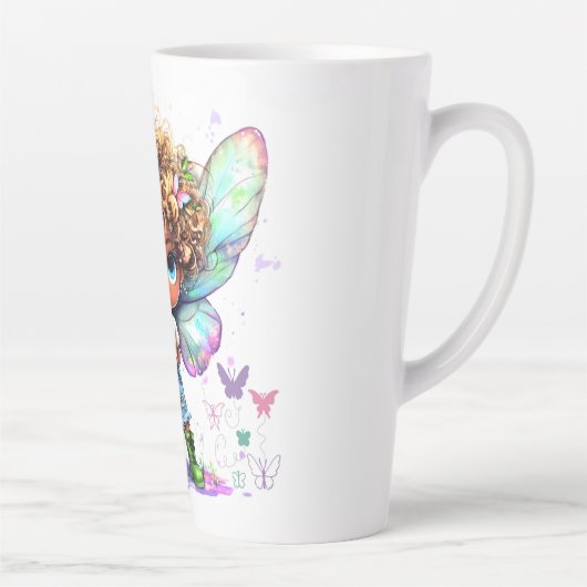 Segen Sie Ihr Herz Lil Fairy Latte Tasse (Rechts)