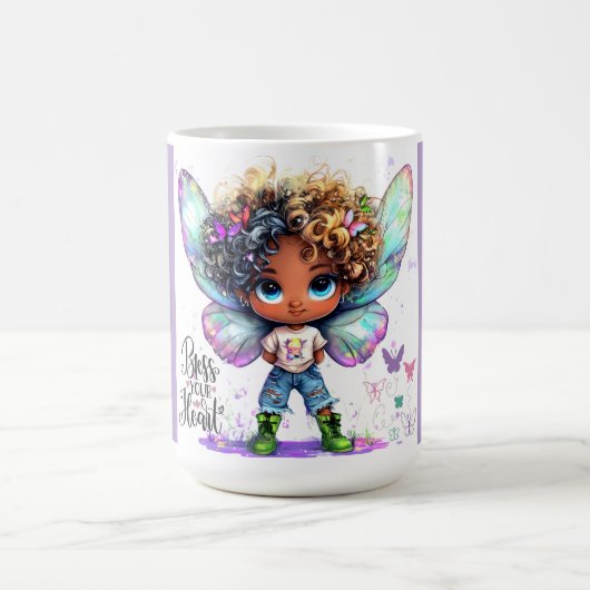 Segen Sie Ihr Herz Lil Fairy Tasse (Mittel)