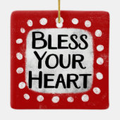 Segen Sie Ihr Herz Ornament (Rückseite)