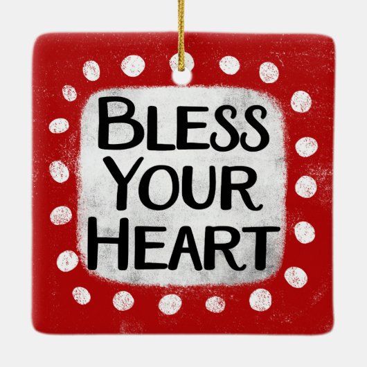 Segen Sie Ihr Herz Ornament (Rückseite)